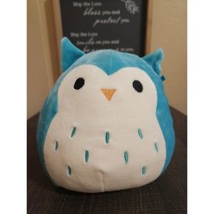 Squishmallows Official Kellytoy Plush Toy 6 inch Winston The Teal Owl Soft Rare